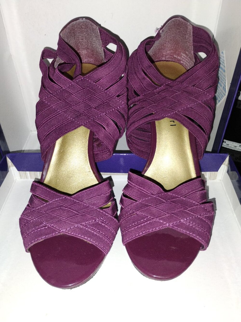 Maddengirl Kelltic Raspberry Open Toe Heels Size 8